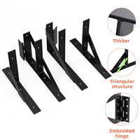 Soporte de 90 grados Kit de marco sin hundimiento Bisagras de puerta de valla de madera Soporte de esquina de puerta Hardware de puerta
