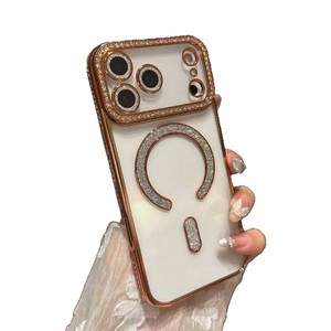 Coque pour iPhone 17 Pro <span class=keywords><strong>Max</strong></span> avec paillettes brillantes, aimantée, anti-chute, pour filles, compatible avec iPhone 17 - Product Image 6