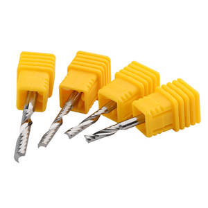 Fraise à spirale à une dent en acier, diamètre de coupe 1,0-3,175 mm, longueur 3-32 mm, pour routeurs CNC - Product Image 5