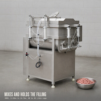 Mélangeur à viande sous vide commercial en acier inoxydable 380V 5.15-14.7KW 350-1200L, capacité de 230-840KG, pour saucisses