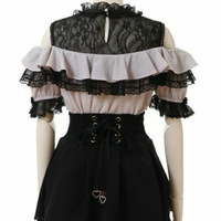 Ensemble 2 pièces d'été professionnel personnalisé, style Lolita japonais décontracté, respirant, longueur courte, avec nœud au genou et dentelle lotus, directement de l'usine