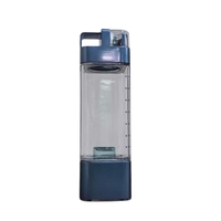 Bouteille d'eau carrée à hydrogène avec filtre Générateur d'eau à hydrogène Cadeau pour journée spéciale Écran tactile Bouteille d'eau riche en hydrogène