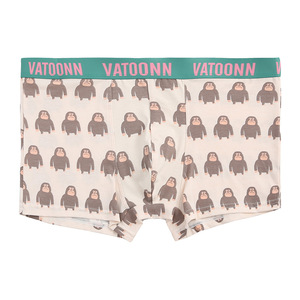 Boxers en coton pour hommes, taille mi-haute, imprimés de dessins animés, <span class=keywords><strong>tendance</strong></span>, antibactériens, entrejambe large, taille grande, respirants, sport - Product Image 5