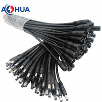 AOHUA DC M11 2-Pin Stecker/Buchse Messinggehäuse IP67/IP68 5,5x2,1/2,5mm Schnellverbinder für Auto-LED-Display-Videosysteme (5A 300V)