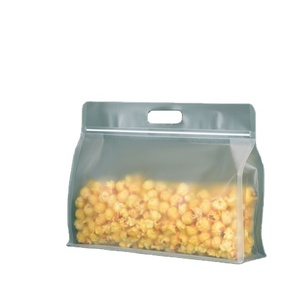 Main givrée transparente sachet <span class=keywords><strong>de</strong></span> thé scellé à 8 côtés <span class=keywords><strong>sac</strong></span> <span class=keywords><strong>de</strong></span> date <span class=keywords><strong>de</strong></span> lait alimentaire boucle main <span class=keywords><strong>sac</strong></span> <span class=keywords><strong>autoportant</strong></span> horizontal - Product Image 4
