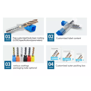 Customizable CNC <strong>Carbide</strong> Ball Nose Milling Cutter Bits 3.175mm 8mm Tap 25mm 4-Flute <strong>End</strong> <strong>Mill</strong> Cutting Tools for CNC Machine ODM - Product Image 5