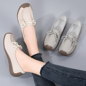Zapatos Casuales de Mujer Estilo Mocasín, Planos, con Cordones, Diseño Nuevo sin Cordones para Mamá, para Usar <span class=keywords><strong>en</strong></span> Verano, Primavera y Otoño, Antideslizantes y Transpirables - Product Image 5