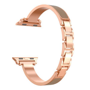 Lady Slim Solid <b>Wrist</b> Metal Bracelet for Apple Watch S10 1146mm 42mm Ultra 49mm and 20mm Watch Zinc Alloy Charm Watch Band - Product Image 6