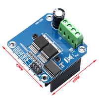 Double BTS7960 43A H-Bridge Module de pilotage de moteur haute puissance DIY Smart Car Current Diagnostic Feature Power Driver Modules