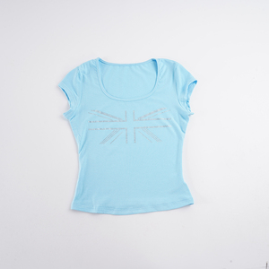 Camiseta de Manga Corta con Pedrería Estilo Y2K, Color Sólido, Corte Ajustado, Top de Moda para Mujer, Uso Diario Informal - Product Image 6