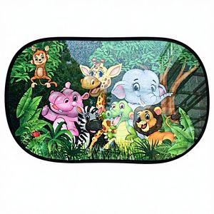 Protector Solar para Auto con Diseño de Dibujos Animados, Aislante del Calor, Adhesivos Estáticos, Ajuste Estándar, Pinduoduo, Éxito de Ventas, Marca <span class=keywords><strong>SHEIN</strong></span> - Product Image 1