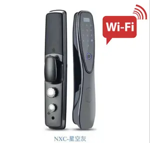 Tuya Wifi Door Lock Smart Remote Control Fingerprint Home Door Lock Pass Code Card Key Door Lock