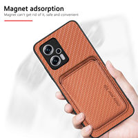 Elegante Funda de Piel Sintética Magnética de Alta Gama para Xiaomi 17 Redmi Note 15 Pro Plus K90 ProMax Poco, Cuero Genuino de Primera Calidad