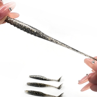 Leurre souple Alpha Glitter T Tail 9,5 cm 3,2 g, appât en silicone, nage réaliste, pour la pêche au bar, au brochet, à la truite en eau douce et en eau salée