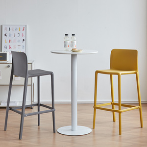 <span class=keywords><strong>Taburete</strong></span> Alto de Plástico Moderno y <span class=keywords><strong>Minimalista</strong></span> para Cocina, Hogar y Hotel, <span class=keywords><strong>Diseño</strong></span> Nórdico, Muebles de Comedor Comerciales - Product Image 3