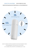 Diffuseur d'huiles essentielles intelligent professionnel, diffuseur d'arômes pur pour voiture