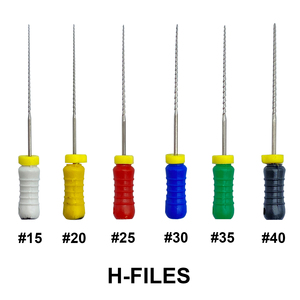 6Pcs/Pack Dental Hand Use H-<strong>Files</strong> 21/25mm Stainless Steel Endodontic Root Canal <strong>Files</strong> Dentist Tools Dental Lab Instruments - Product Image 2