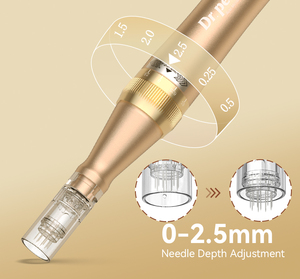 <span class=keywords><strong>Dr</strong></span>. <span class=keywords><strong>Pen</strong></span> <span class=keywords><strong>M5</strong></span> - Dermapen Eléctrico Inalámbrico para Microneedling con Aguja Ajustable de 0-2.5mm, Cartuchos MTS PMU, Equipo de Belleza Portátil - Product Image 3