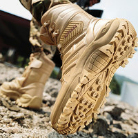 Bottes de combat Yakeda à fermeture éclair latérale, chaussures de randonnée et de trekking, bottes tactiques Delta Desert, chaussures tactiques anti-dérapantes à tige haute pour hommes