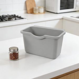 Poubelle suspendue pour armoire de cuisine, panier de rangement mural pour déchets alimentaires et légumes, poubelle de cuisine pratique en plastique - Product Image 3