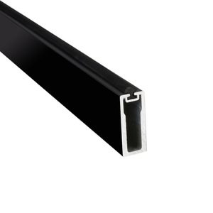 Aluminum Alloy Clothes Rail Corner Bracket H-4606 Wall Mount <b>Wardrobe</b> Hardware Die Casting Black Modern Simple Design - Product Image 3
