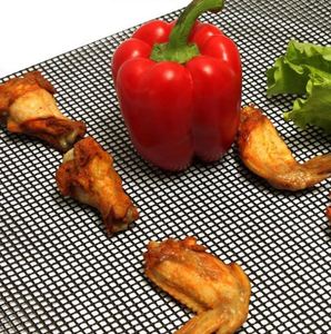 Tapis en maille PTFE antiadhésif résistant aux hautes températures pour barbecue au charbon de bois, portable et réutilisable pour la cuisson - Product Image 6