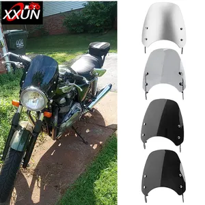 XXUN penahan angin kaca depan sepeda motor, penahan angin tur untuk kemenangan Bonneville T100 Bonneville T120 2016 2017 2018 2019 202