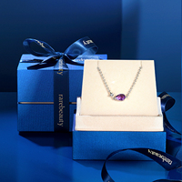 Bracelet de luxe pour femme avec améthyste incrustée, design original, cadeau d'anniversaire parfait, hexagramme, goutte d'eau
