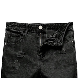 Shorts en jean confortables à taille basse pour femmes, shorts en jean personnalisés, prix d'usine, shorts en jean pour femmes à prix abordable - Product Image 6