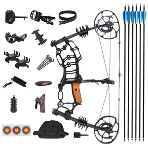 STARCN tir à l'<span class=keywords><strong>arc</strong></span> EG boule en acier composé <span class=keywords><strong>arc</strong></span> et flèche ensemble droitier court ATA chasse en plein air adultes débutant composé paquet - Product Image 1