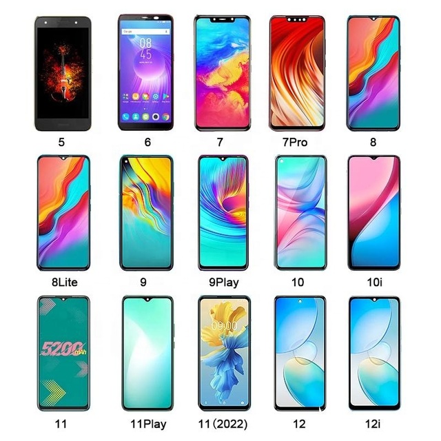 Factory Price Spark 5 Air 6 Go 7 Pro 8 9 11 12 15 LCD Screen for Infinix Tecno X650 X688 X678 X698 LCD Display Touch Screen