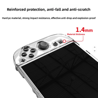 Coque en cristal transparent pour Switch 2 Conception à dégagement rapide Matériau dur compatible avec les consoles Nintendo Switch 2 Facile à enlever