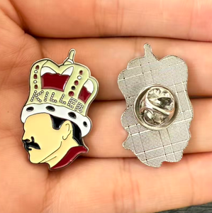 Al por mayor: Colección de pines metálicos de música, pines de esmalte de Freddie Mercury King, pines de arte legendario de bandas pop y Queen, accesorios para fans - Product Image 2