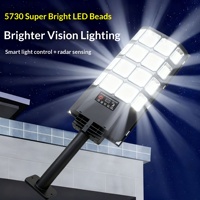 Lampe solaire LED extérieure nouvelle génération transfrontalière, étanche, avec télécommande et détecteur de mouvement