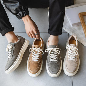 Fashion Design Skateboard <b>Shoes</b> Men's Kids' Genuine Leather Sneakers Retro Casual Breathable <b>Waterproof</b> Anti-Slippery Slip-On - Product Image 2