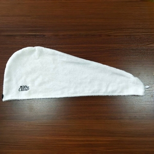 Serviette turban en <span class=keywords><strong>tissu</strong></span> éponge de <span class=keywords><strong>bambou</strong></span> doux avec logo personnalisé enveloppement de serviette en microfibre à séchage rapide pour spa et hôtel à domicile - Product Image 3