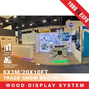 Stand <span class=keywords><strong>de</strong></span> Exhibición Comercial <span class=keywords><strong>de</strong></span> Aluminio Fácil <span class=keywords><strong>de</strong></span> Montar, Diseño Personalizado YOBOCS, 20x10 pies, Duradero, Ligero, con Certificación CE - Product Image 4