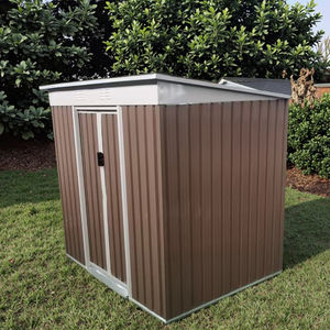 Vente <span class=keywords><strong>en</strong></span> gros de remise de <span class=keywords><strong>garage</strong></span> <span class=keywords><strong>en</strong></span> métal beige pour outils <span class=keywords><strong>Toit</strong></span> replié Stockage extérieur pour bâtiment de jardin <span class=keywords><strong>Bois</strong></span> traité sous pression pour stationnement de voiture - Product Image 1