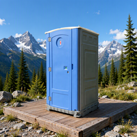 Toilettes portables pour chantier de construction, toilettes portables avec lavabo pour travaux de construction