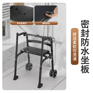 <b>Walker</b> <b>Rollator</b> Aluminum Alloy 54cm Width With Wheels For Elderly And Disabled Mobility Aid - Product Image 4