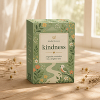 Cartes d'affirmation personnalisées avec impression de mots de gratitude, écologiques, durables, coins arrondis, en papier, couleurs et formes personnalisées