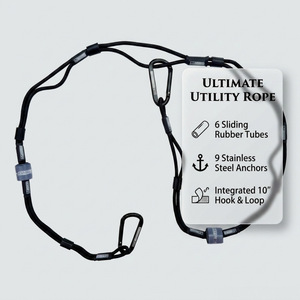สายจูงสุนัขแบบปรับได้ ทำจากไนลอน ดีไซน์เรียบง่าย พร้อมตะขอ - Product Image 3