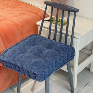Coussin de siège carré extra doux en coton pour soulager la pression, coussin de chaise de bureau, soutien des fesses, épaissi, couleur unie, utilisation toutes saisons - Product Image 1