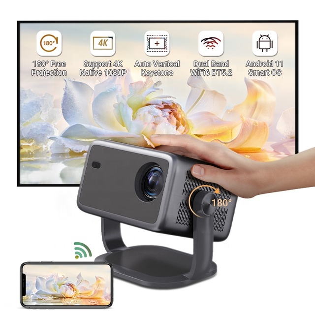 Hotack L018AR Full hd 1080P Home Cinema 4k Projector Smart Android Wireless Wifi Proyector Portable Business Office Projector