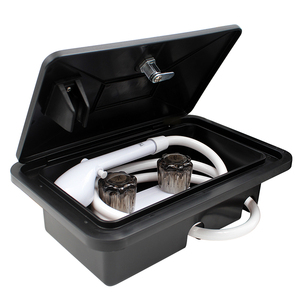 HYDRULE Exterior <span class=keywords><strong>ducha</strong></span> Kit de caja con cerradura <span class=keywords><strong>para</strong></span> RV <span class=keywords><strong>caravana</strong></span> incluye grifo <span class=keywords><strong>ducha</strong></span> cabeza manguera de fácil instalación - Product Image 1