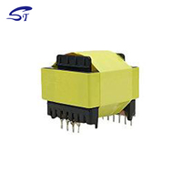 Transformateur d'alimentation haute fréquence ST 220V AC EE42/EE55/EE65 60W à noyau en ferrite haute efficacité -40~+125 pour carte de circuit imprimé