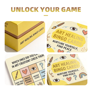 Cartes de jeu de <span class=keywords><strong>Bingo</strong></span> à grands caractères pour les personnes âgées |   Cartes de jeu Housie 90 balles faciles à lire, en papier non toxique, éducatives pour les maisons de retraite et les activités sociales - Product Image 3