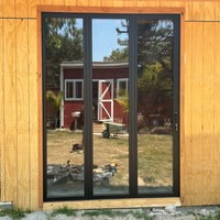 Portes pliantes en aluminium modernes personnalisées avec isolation thermique pour une utilisation en extérieur