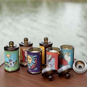 Nouveauté vente en gros de cire de soja faite à la main sans fumée 120g <span class=keywords><strong>bougies</strong></span> aromatiques magiques de tarot fournitures pour <span class=keywords><strong>bougies</strong></span> parfumées de soja - Product Image 6