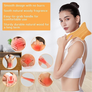 เครื่องมือกัวซาไม้ นวดระบายน้ำเหลือง นวดเซลลูไลท์ ลูกกลิ้งนวดศีรษะไม้ - Product Image 4